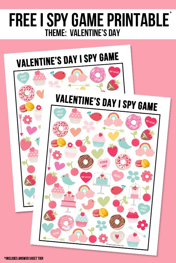 Valentine’s Day I Spy Printable