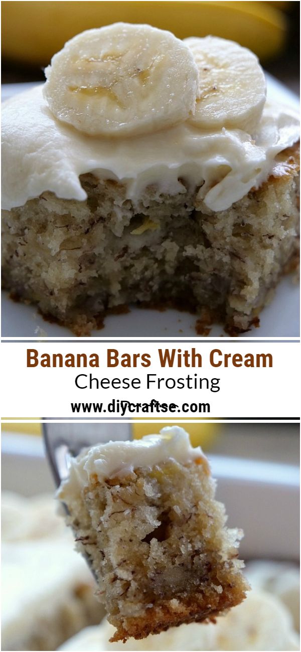 Banana Bars With Cream Cheese Frosting Recipe