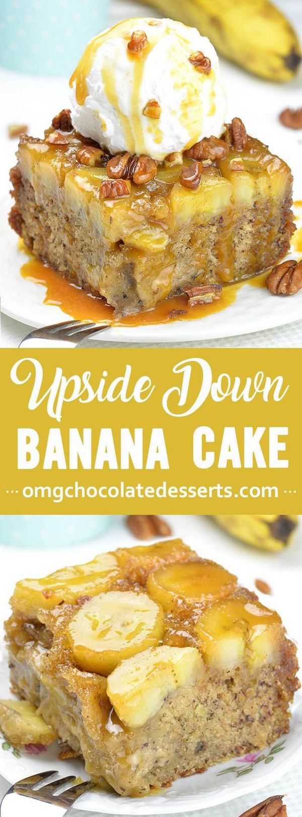 Banana Upside Down Cake Recipe
