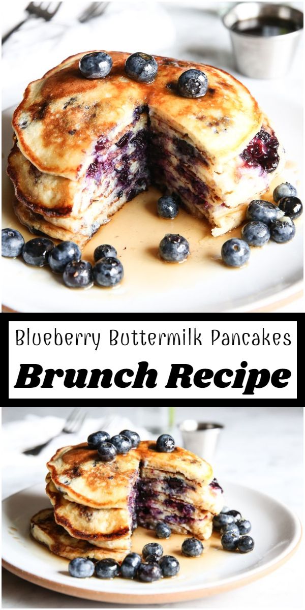 Blueberry Buttermilk Pancakes Brunch Recipe