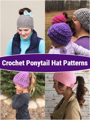 Crochet Ponytail Hat Patterns