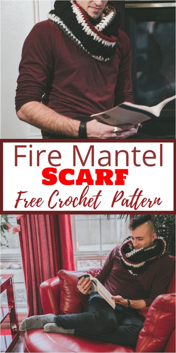 Free Crochet Fire Mantel Scarf Pattern