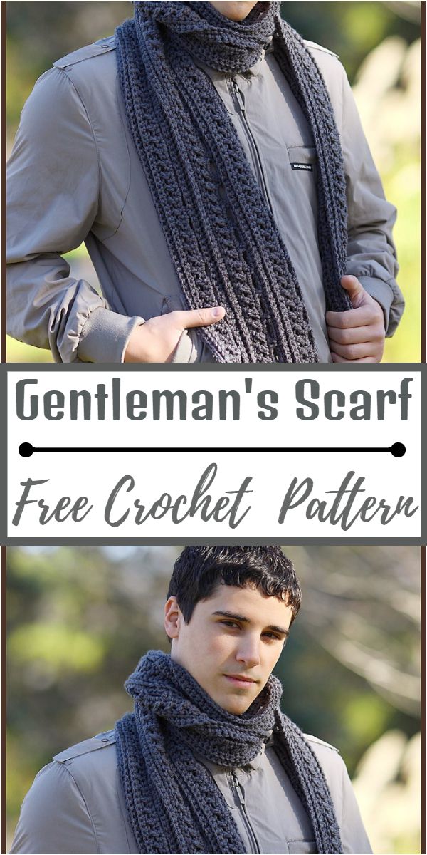 Free Crochet Gentleman's Scarf Pattern