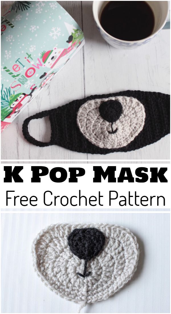 Free Crochet K Pop Mask Pattern