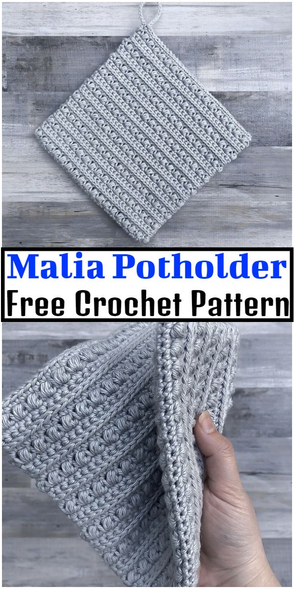 Free Crochet Malia Potholder Pattern