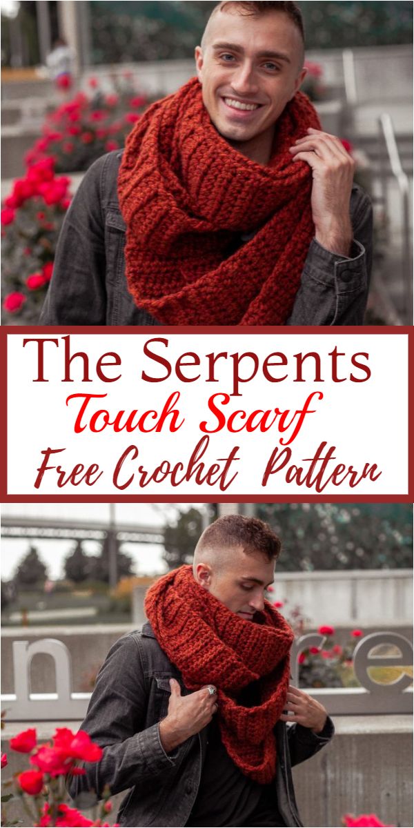 Free Crochet The Serpents Touch Scarf Pattern
