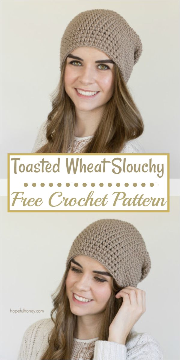 Free Crochet Toasted Wheat Slouchy Pattern