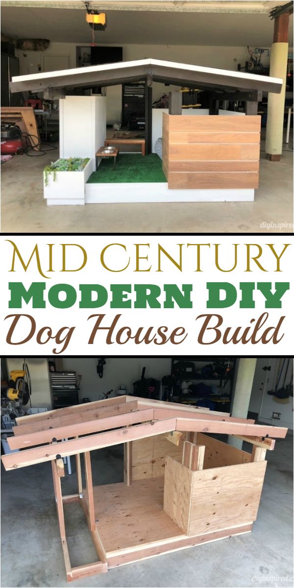 Mid Century Modern DIY Dog House Build