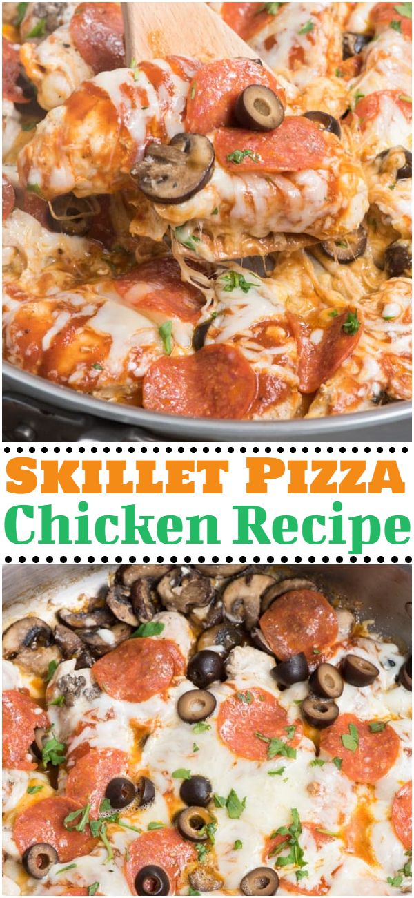 Skillet Pizza Chicken Recipe